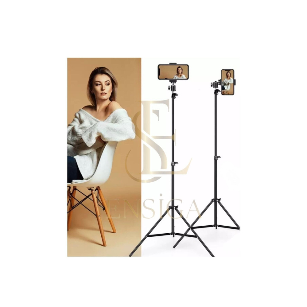 EN SİGA Tripod 2.1 Mt 360 Döner Başlıklı Telefon Tutucu Ring Light Metal Işık Stüdyo Lamba Ayağı Fotoğraf Makinesi Aksesuarları Fiyatı