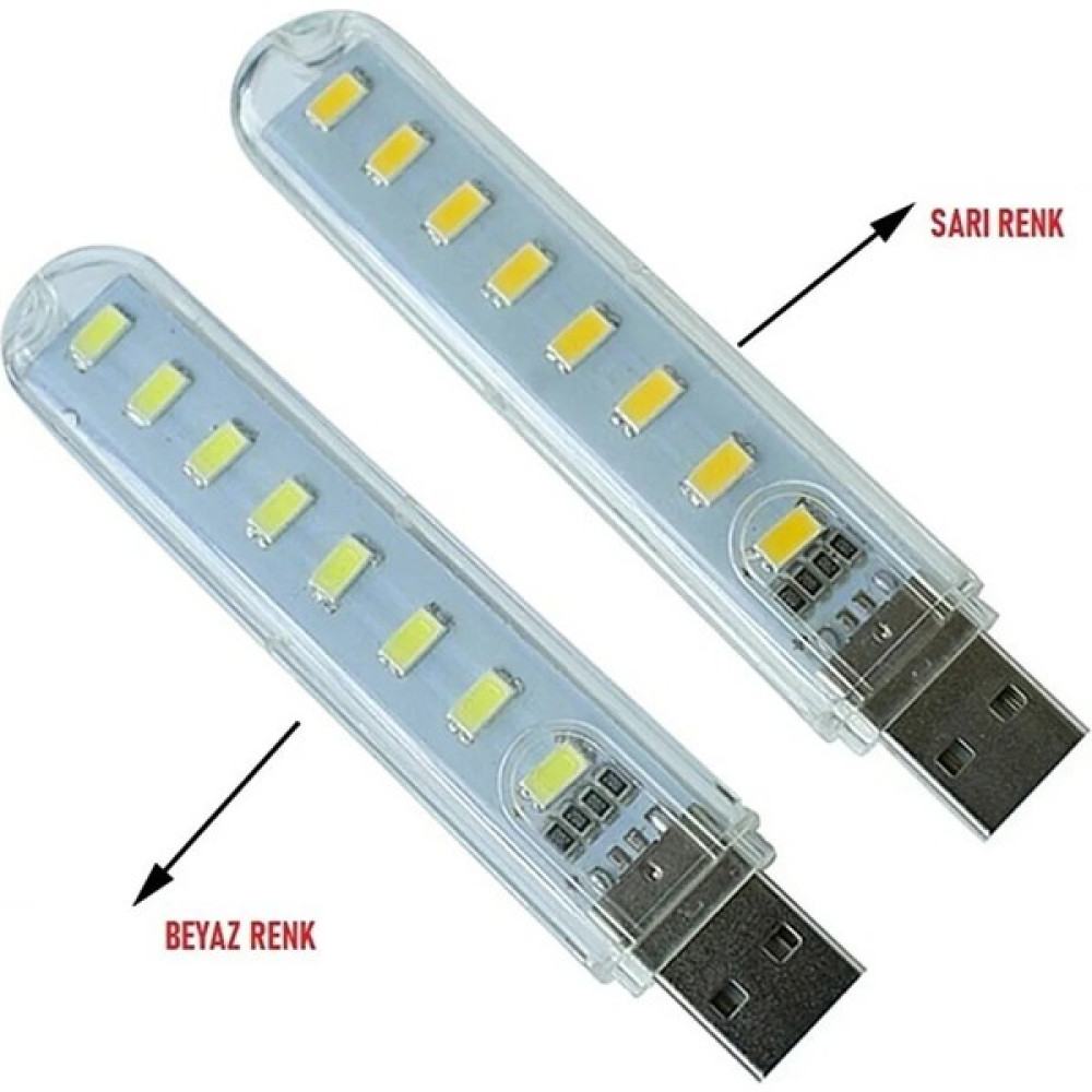 En Ucuz Al 8 LED Beyaz Işık Taşınabilir Mini USB LED Lamba 5730 Smd Kamp Stick LED Kamp Aksesuarı Fiyatı