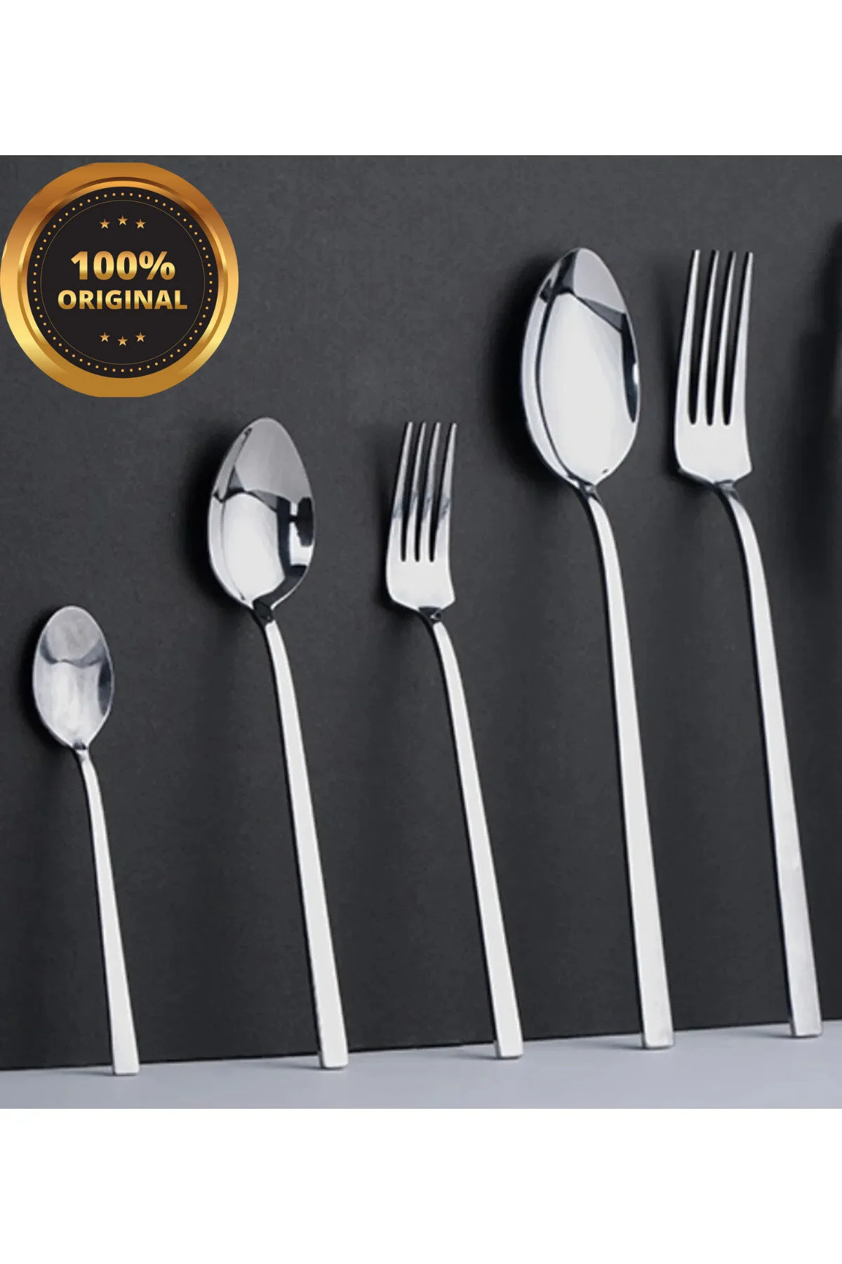 ENASHOP 30 Parça Sade & Çelik 6 Kişilik Çatal & Kaşık Takımı (PASLANMAZ ÇELİK)" Çatal / Kaşık / Bıçak Takımları Fiyatı