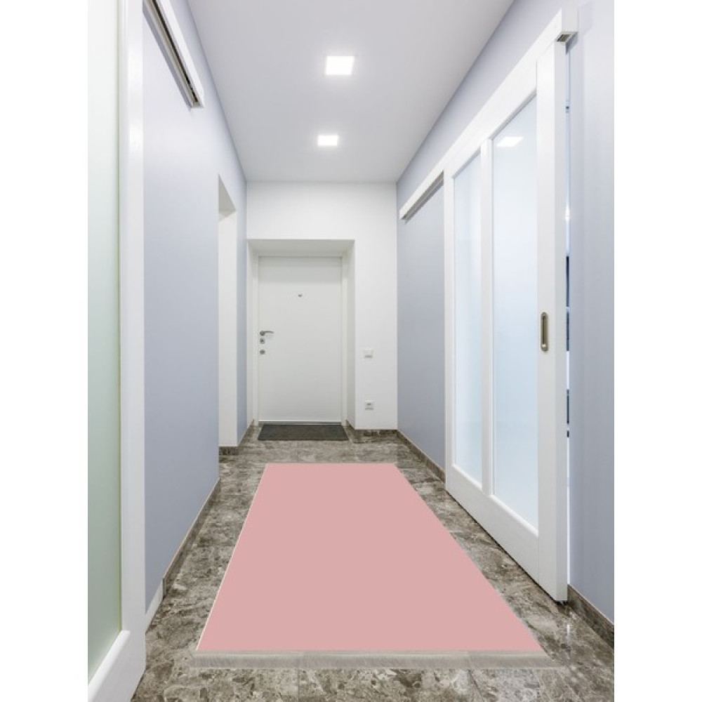 ENBE Collection Enbe Ekonomik Yıkanabilir Kaymaz Taban Yolluk Antre Hol Koridor E-MD-0097D - 40 x 60 cm - Pembe Yolluk Fiyatı