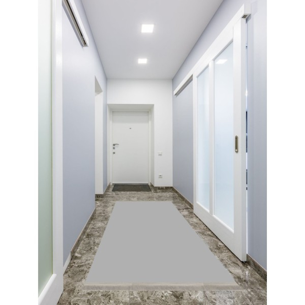 ENBE Collection Enbe Ekonomik Yıkanabilir Kaymaz Taban Yolluk Antre Hol Koridor E-MD-0097E - 40 x 60 cm - Gri Yolluk Fiyatı