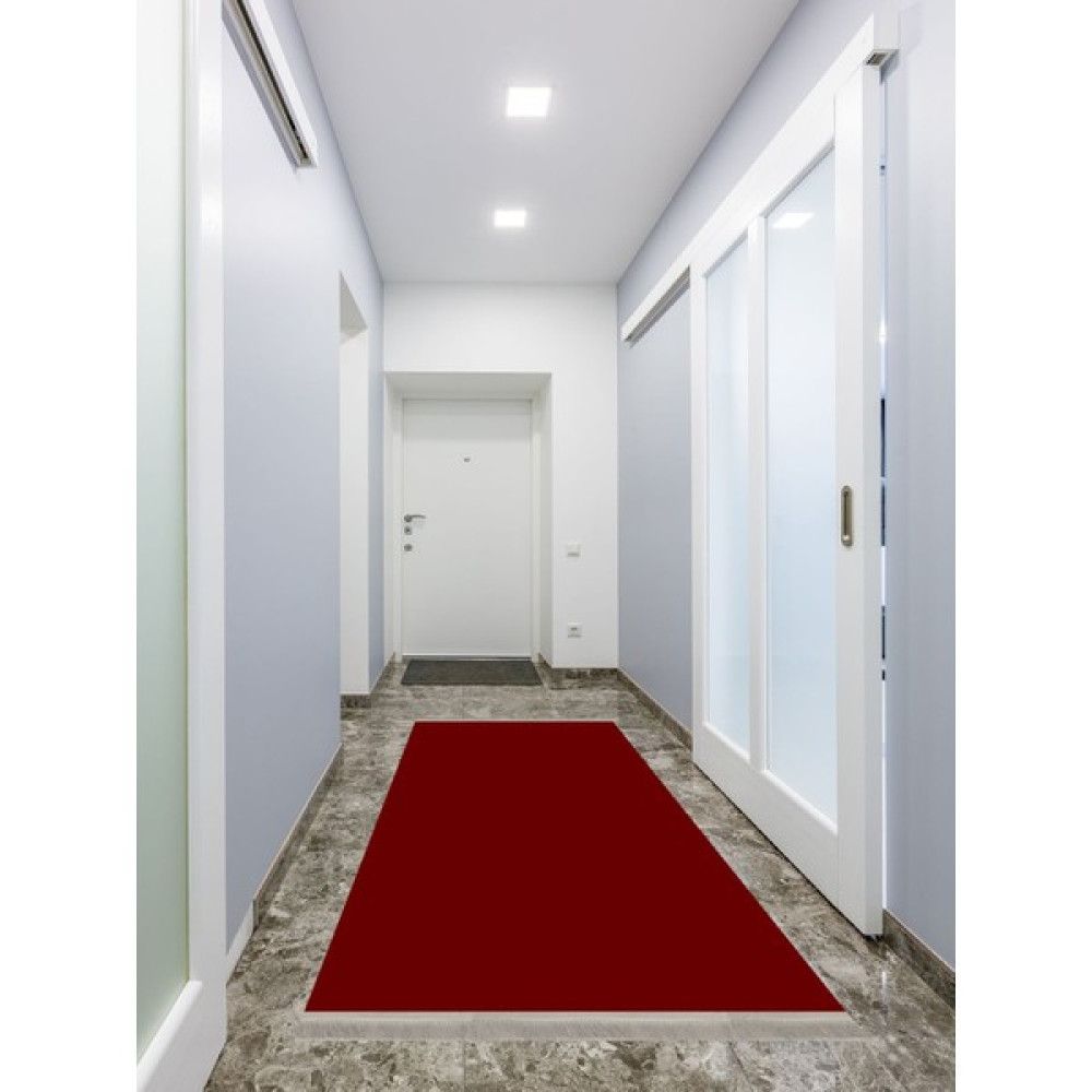 ENBE Collection Enbe Ekonomik Yıkanabilir Kaymaz Taban Yolluk Antre Hol Koridor E-MD-0097L - 40 x 60 cm - Bordo Yolluk Fiyatı