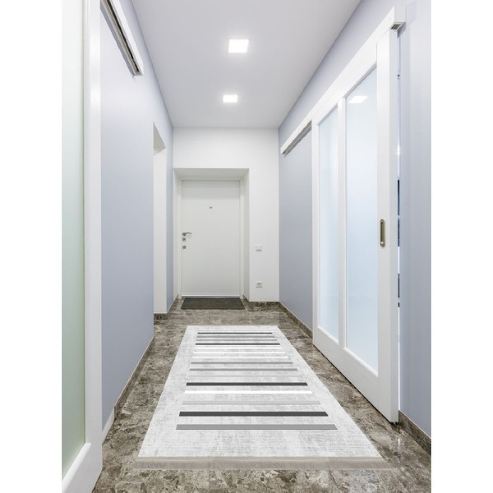 ENBE Collection Enbe Ekonomik Yıkanabilir Kaymaz Taban Yolluk Antre Hol Koridor E-MD-0150B - 40 x 60 cm - Gri Yolluk Fiyatı