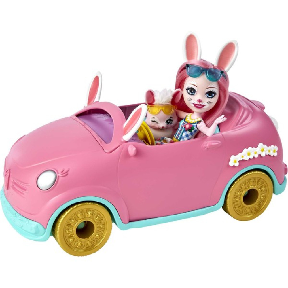 Enchantimals Tavşancık Araba (26 cm); bebek; tavşan figürü ve aksesuarlar dahil 10 parça içeren set; 3 yaş ve üzeri HCF85 Oyun Seti Fiyatı