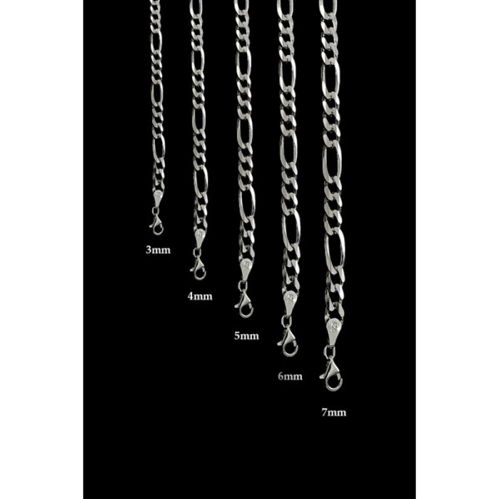 Encili Silver 925 Ayar Gümüş Erkek Figaro Zincir Bileklik - 6 mm Saat ve Bileklik Aksesuarı Fiyatı