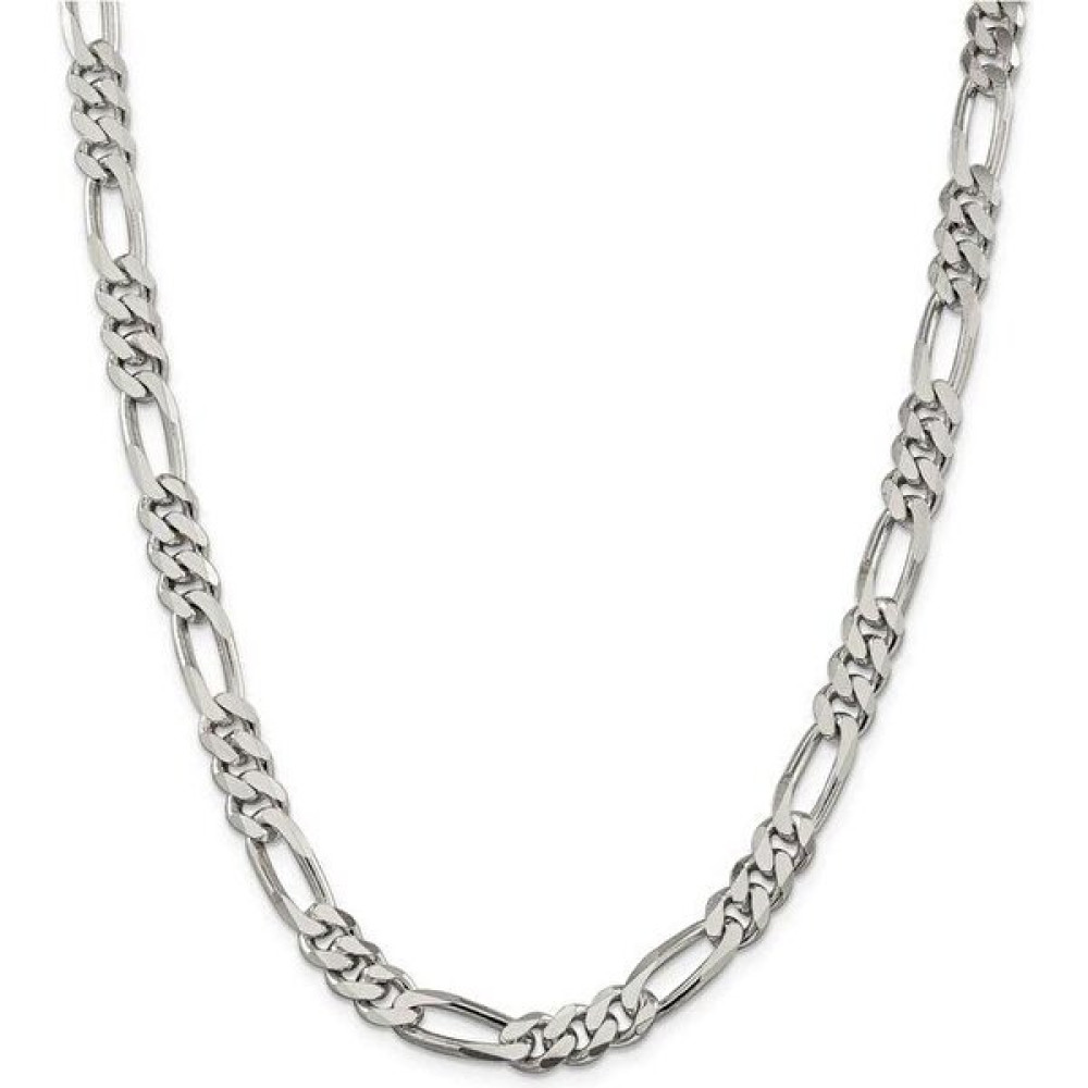 Encili Silver 925 Ayar Gümüş Erkek Figaro Zincir Kolye 55 cm - 4 MM Gümüş Kolye Fiyatı