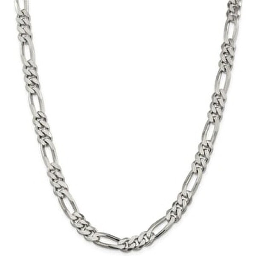 Encili Silver 925 Ayar Gümüş Erkek Figaro Zincir Kolye 60 cm - 4 MM Gümüş Kolye Fiyatı