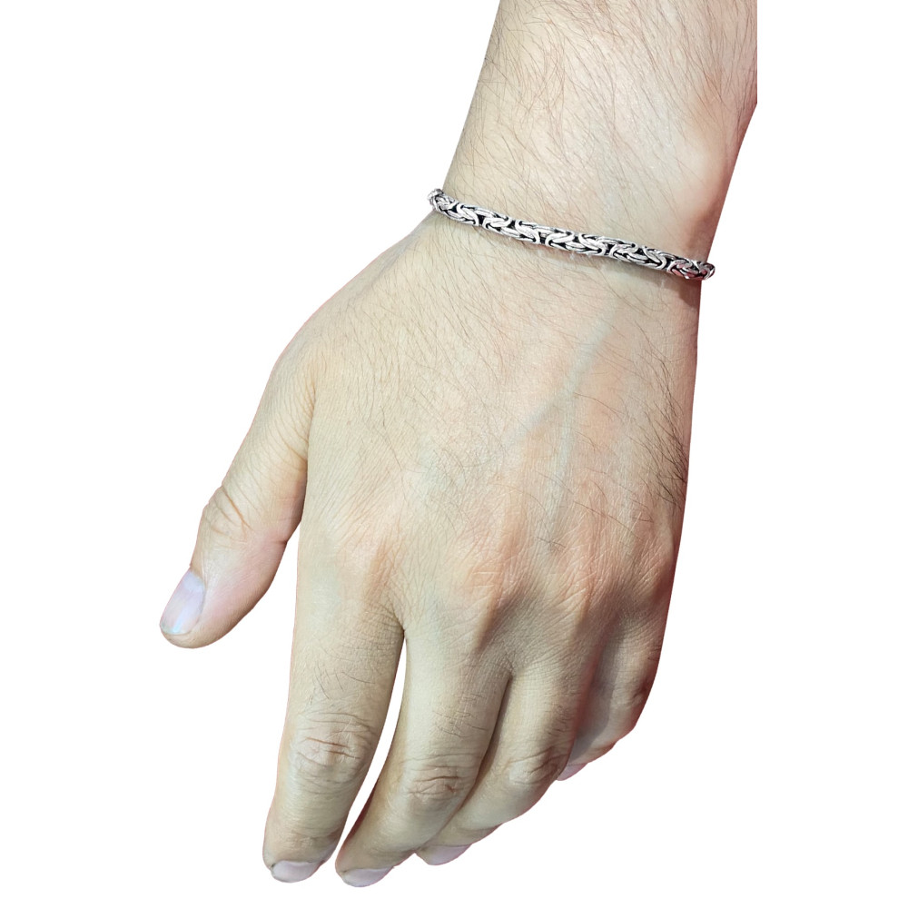 ENCİLİ SİLVER Encili Silver 925 Ayar Gümüş Kral Zinciri Oval Bileklik 2 mm Beden Gümüş Bilezik Fiyatı
