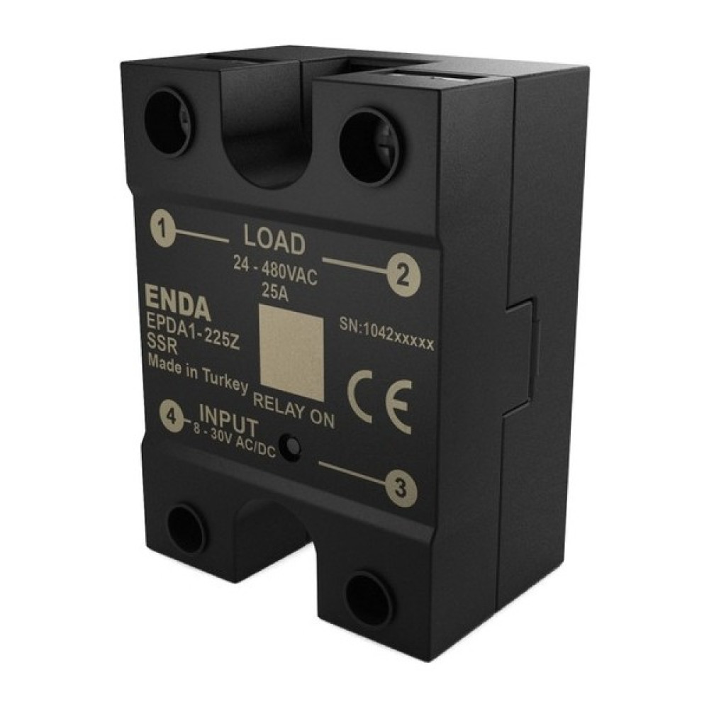 Enda Epda1-225z  Panel Montaj Ssr 25a Input 8-30v Ac/Dc Output 24-320v Ac  Enda - Siyah Oto Boyaları Fiyatı