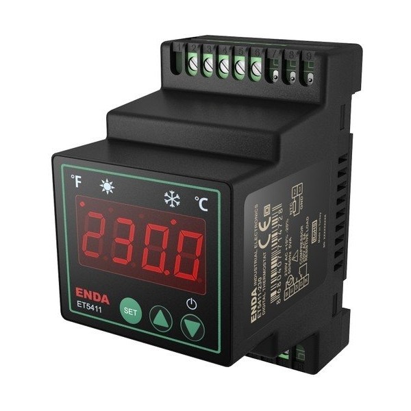 Enda ET5411-230  Dijital On-Off Termostat Th 35 Tipi Raya Monte 230V Ac +%10 -%20 50/60Hz  Enda - Yok Diğer Test ve Ölçüm Cihazları Fiyatı