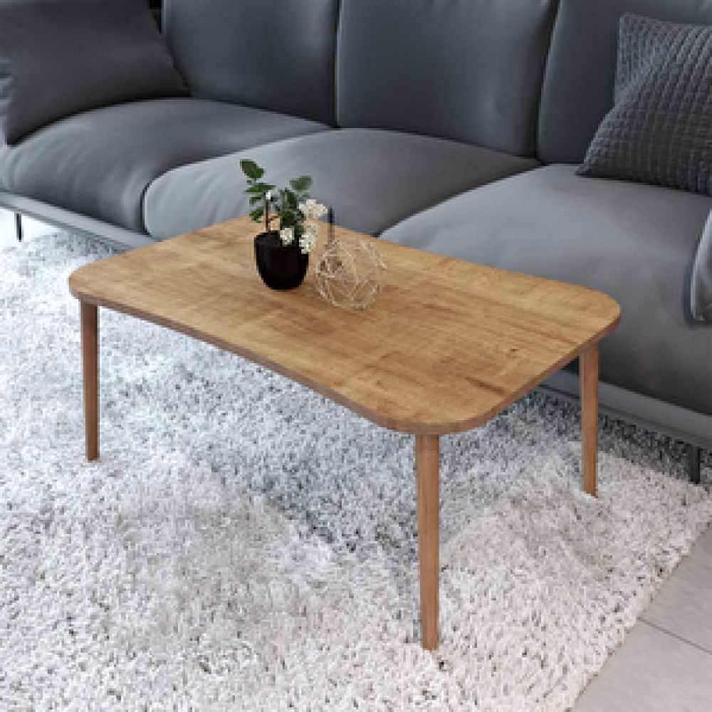 Enda Home Ahşap Ayaklı Orta Sehpa 90x60 Cm Atlantik Çam Atlantik Çam Orta Sehpa Fiyatı