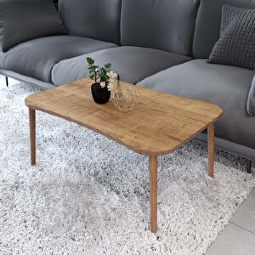 Enda Home Ahşap Ayaklı Orta Sehpa 90x60 Cm Ceviz Ceviz Orta Sehpa Fiyatı