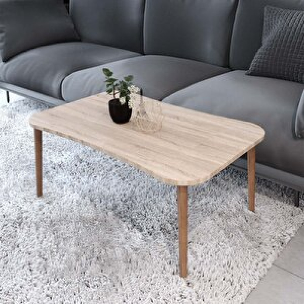 Enda Home Ahşap Ayaklı Orta Sehpa 90x60 Cm Sonomo Sonomo Orta Sehpa Fiyatı