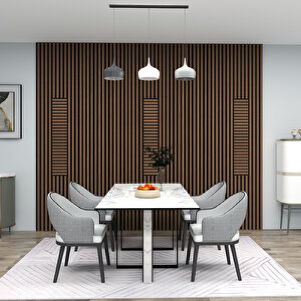Enda Home Akustik Duvar Paneli Mdf Duvar Paneli Plus Akupanel Kaplan 61x278 cm Kahveregi Duvar Kağıdı Fiyatı