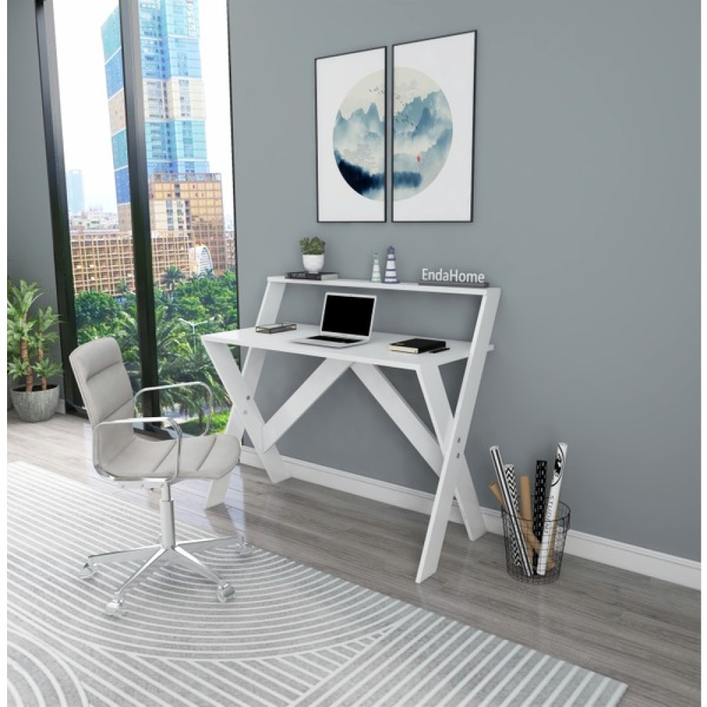 Enda Home Collection Ders Çalışma Masası Bilgisayar Masası - 50 x 90 x 70 cm - Beyaz Çalışma Masası Fiyatı