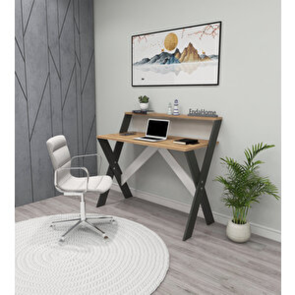 Enda Home X Ayaklı Ders Çalışma Masası Bilgisayar Masası Atlantik Çam Antrasit Bilgisayar Masası Fiyatı