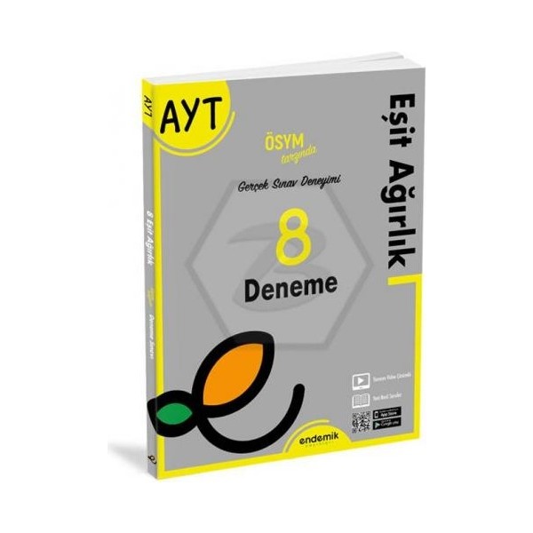 Endemik Yayınları 2022 Ayt Eşit Ağırlık 8 Deneme Sınavı Matematik Fiyatı