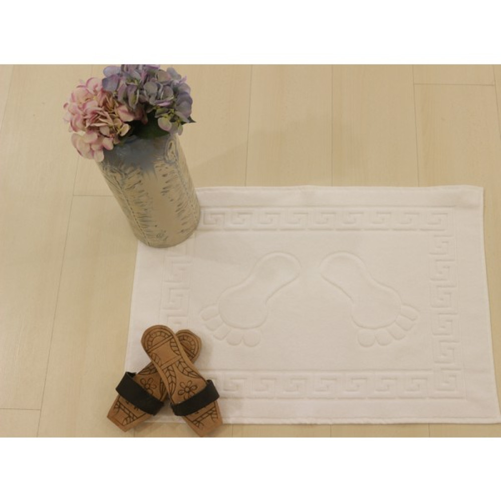 Ender Home 50x75 Paspas Banyo Ayak Paspası Pamuklu Bukle Banyo Paspası - Beyaz - 50 x 75 cm Ayak Havlusu Fiyatı