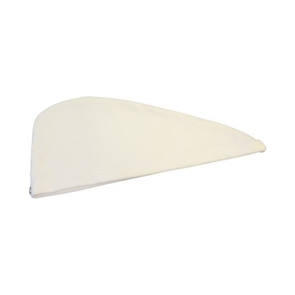 Ender Home Düğmeli Saç Kurulama Bonesi Kadife Baş Havlusu Saç Kurutma Bonesi - Beyaz - 25 x 65 cm Banyo Havlusu Fiyatı