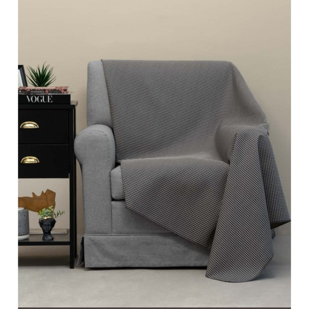 Ender Home Tek Kişilik Battaniye Tv Şalı Koltuk Yatak Örtüsü Omuz Şalı - 100 x 150 cm - Siyah - Beyaz Battaniye Fiyatı