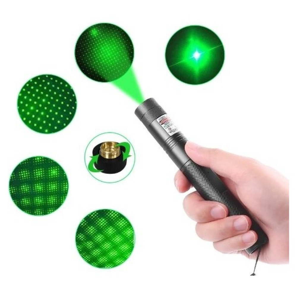 Endiket YF-303 Şarjlı Anahtar Emniyetli 1000MW Yeşil Lazer Pointer + Şarj Aleti + Lc Pil 15KM Kadar Etkili El Feneri Fiyatı