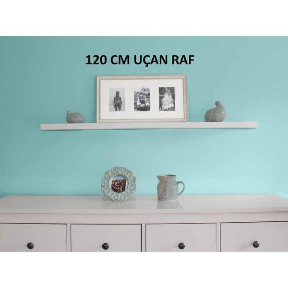 Endless Shopping 120X15 Beyaz Uçan Raf, Duvar Rafı, Kitaplık, Kütüphane, Dekoratif Raf Kitaplık - Duvar Rafı & CD / DVD Rafı Fiyatı