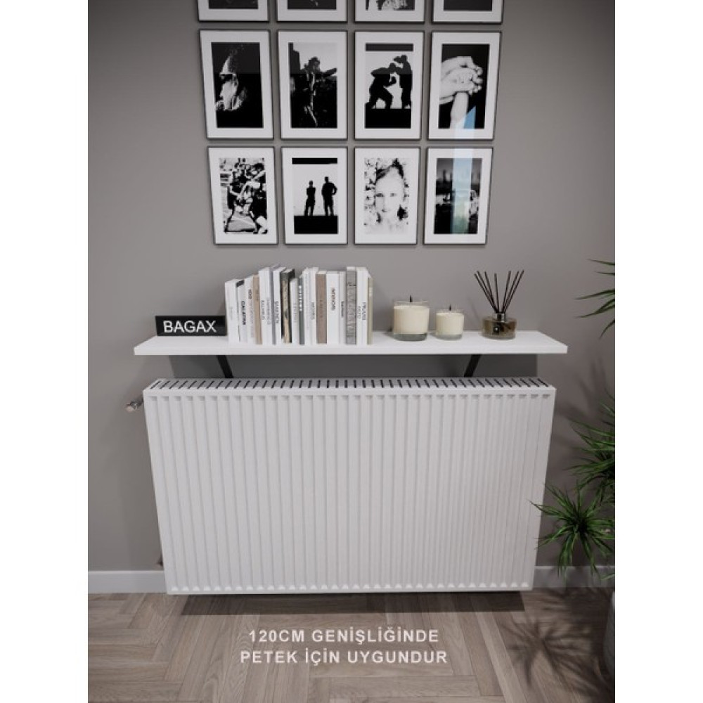 Endless Shopping Duvara Montajsız Beyaz Petek Üstü Uçan Raf Dresuar 120*15 cm Dresuar / Makyaj Masası Fiyatı