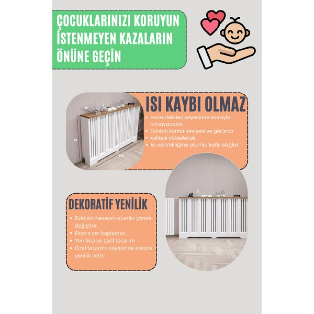 Endless Shopping Petek Kapama Petek Önü Kaplama Petek Önü Kapatma Iç Ölçü 76 cm ( Çam ) Dresuar / Makyaj Masası Fiyatı