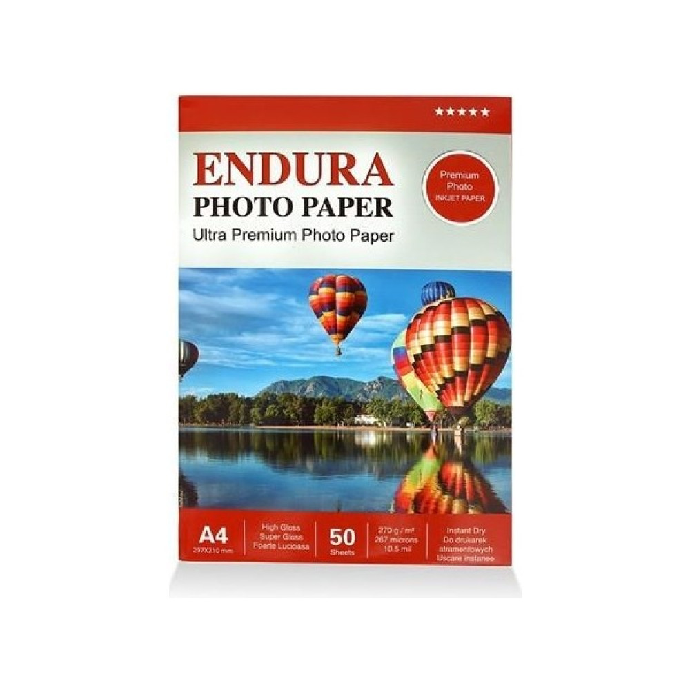 Endura Photo Paper Inkjet A4 Glossy-Parlak 20 x 30 cm 50'li 270 Gram Fotoğraf Kağıtları & Asetatlar Fiyatı