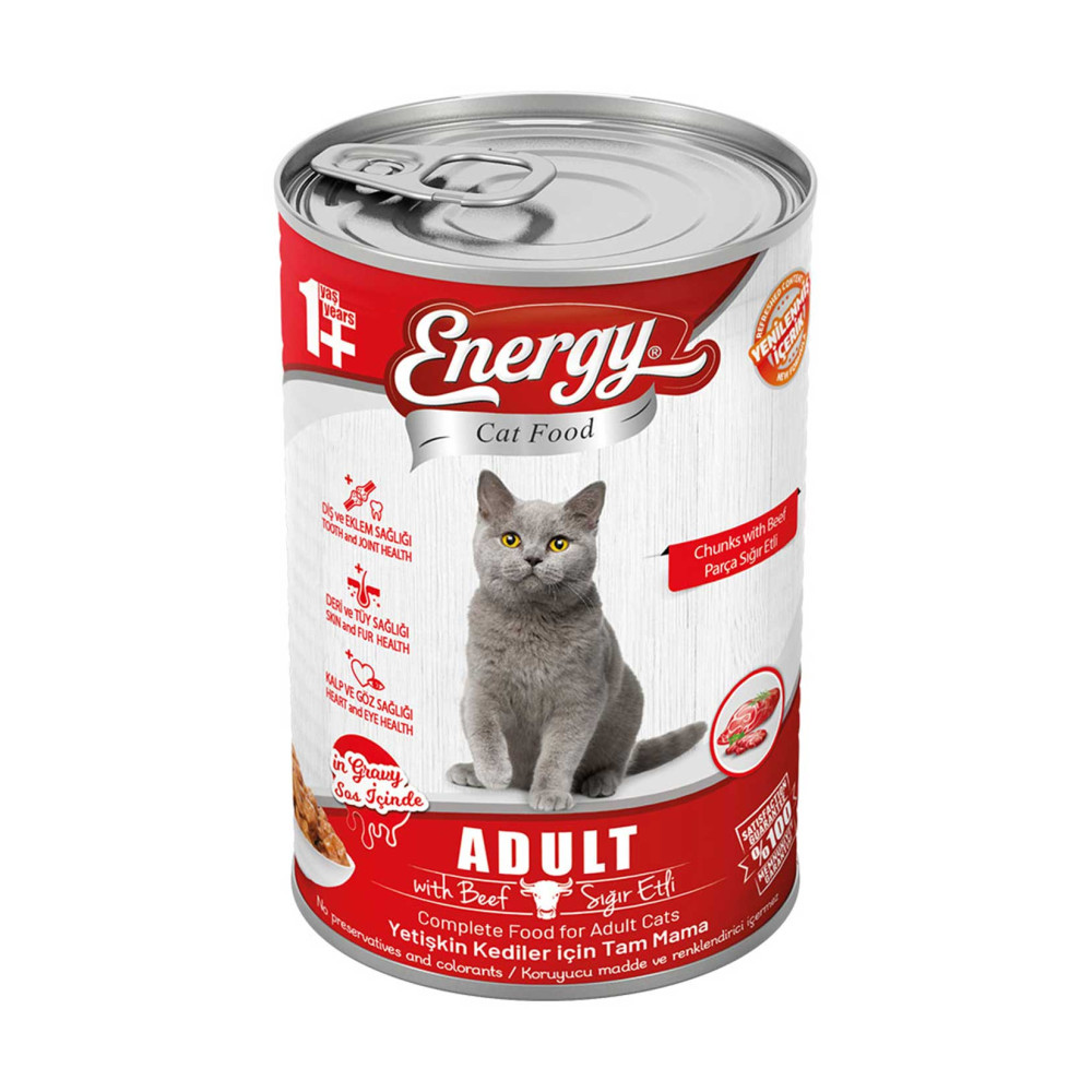 Energy Kedi Maması Islak 400 gr Sığır Etli Evcil Hayvan Ürünleri Fiyatı