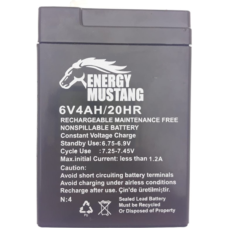 Energy Mustang 6V 4AH Terazi Aküsü Diğer Fiyatı
