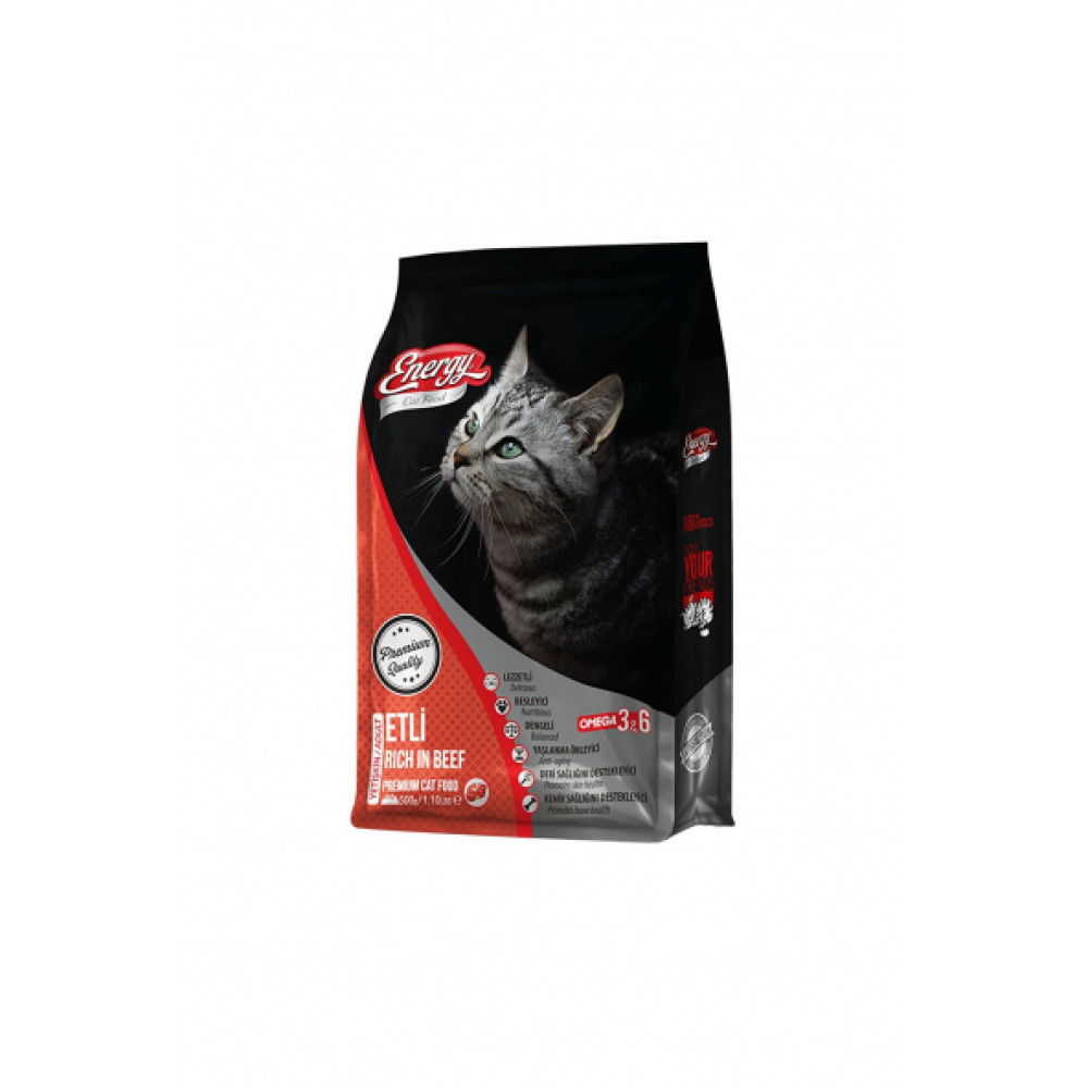 Energy Sıgır Etlı Yetıskın Kedı Maması 500 Gr Evcil Hayvan Ürünleri Fiyatı