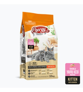 Pet Food Energy Cat Food Energy Tavuklu Yavru Kedi Maması-15 Kilogram Evcil Hayvan Ürünleri Fiyatı