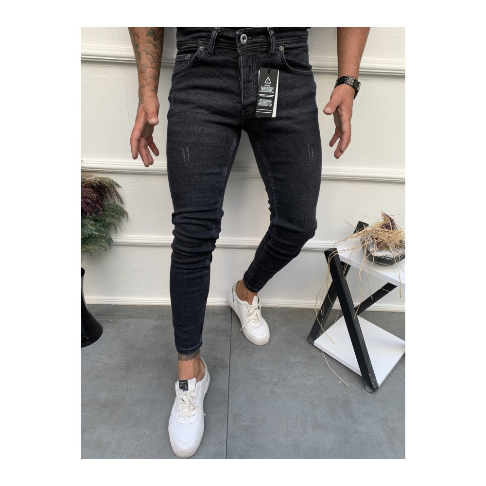 ENERJİN Erkek Jeans Skinny Fit Likralı Trnak Antrasit 33 Beden Bayan Jeans / Kot Pantolon Fiyatı