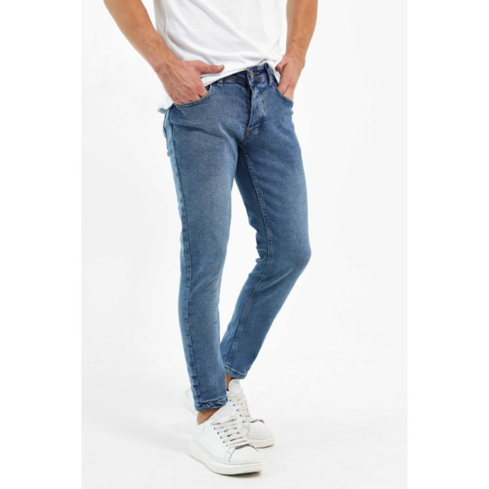 Enerjin Erkek Pantolon Skinny Fit Likralı Düz Açık Mavinwtm Erkek Jeans / Kot Pantolon Fiyatı