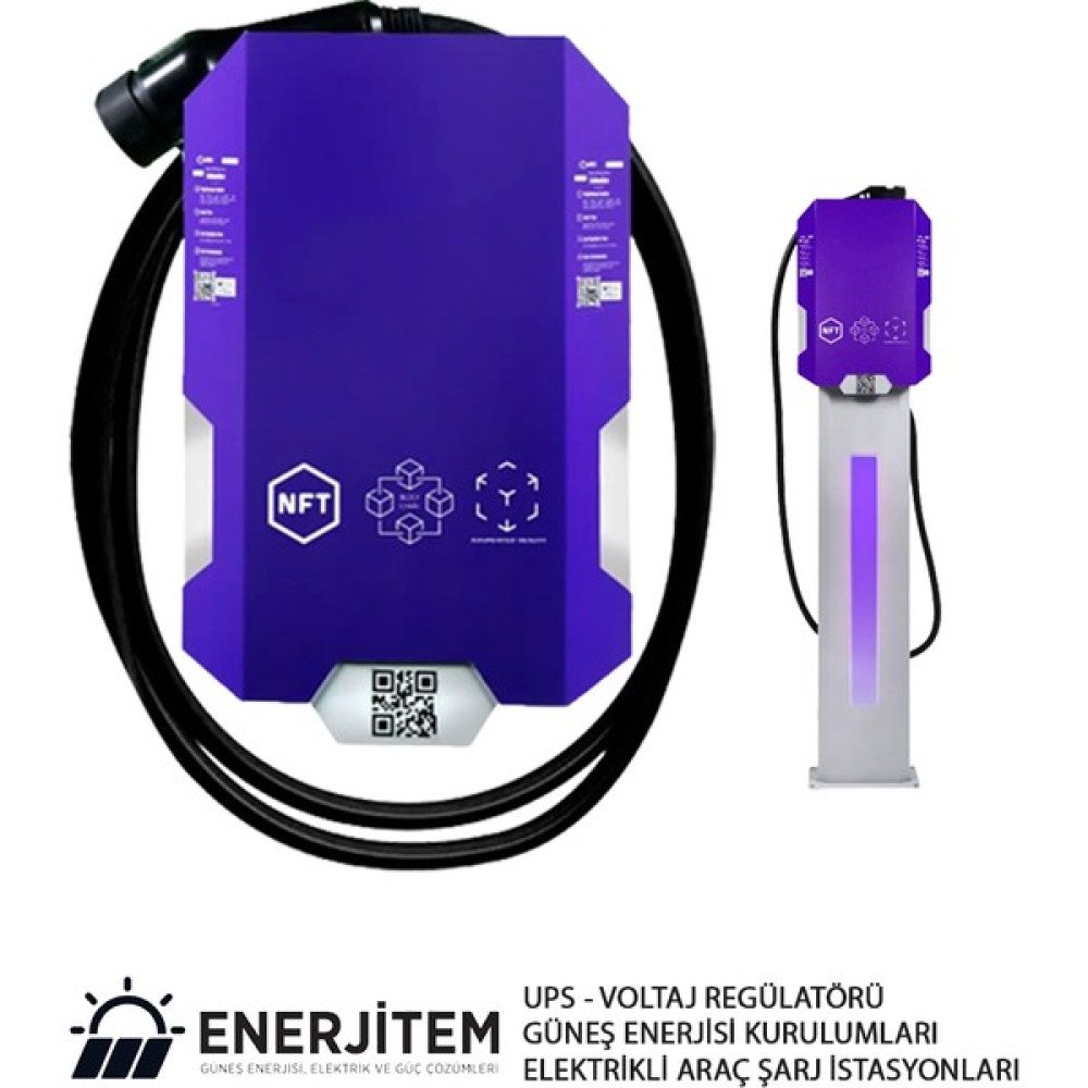 Enerjitem Elektrikli Araç Şarj Istasyonu, Duvara Monte, Tak Çalıştır 7 Kw Kablolu, Enerjitem Oto Seyahat Ürünleri Fiyatı