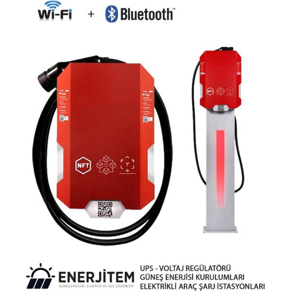 Enerjitem Elektrikli Araç Şarj Istasyonu, Duvara Monte, Wifi, Bluetooth ,tak Çalıştır 22 Kw Kablolu, enerjitem Oto Seyahat Ürünleri Fiyatı