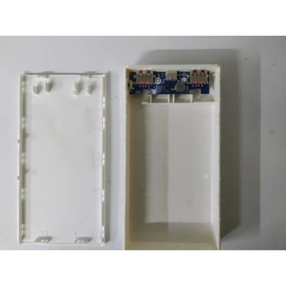 eNerRX Altılı 18650 Pil Uyumlu Boş Power Bank Kutusu 5V/2.1A (Pilsiz) Beyaz Oto Boyaları Fiyatı