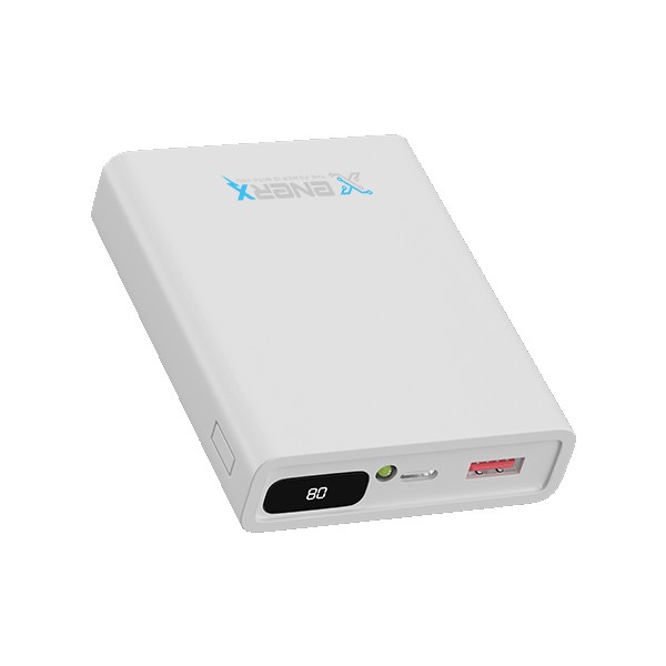 eNerRX Enerx ENR-P1025DC 10.000 mAh 2.1 Amper LED Göstergeli Powerbank Beyaz Taşınabilir Şarj Cihazı - Powerbank Fiyatı