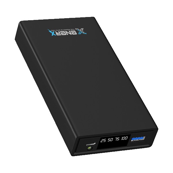 eNerRX Enerx ENR-P2025DT 20.000 mAh 22.5 Watt LED Göstergeli Powerbank Siyah Taşınabilir Şarj Cihazı - Powerbank Fiyatı