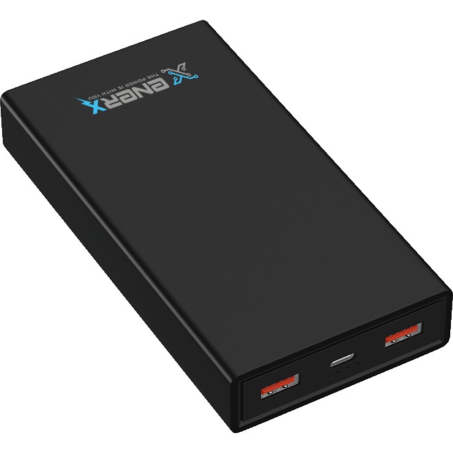 Enerx ENR-P20C 20.000 mAh Hızlı Powerbank (2,1 A) – Çift Çıkış, Siyah Diğer Fiyatı