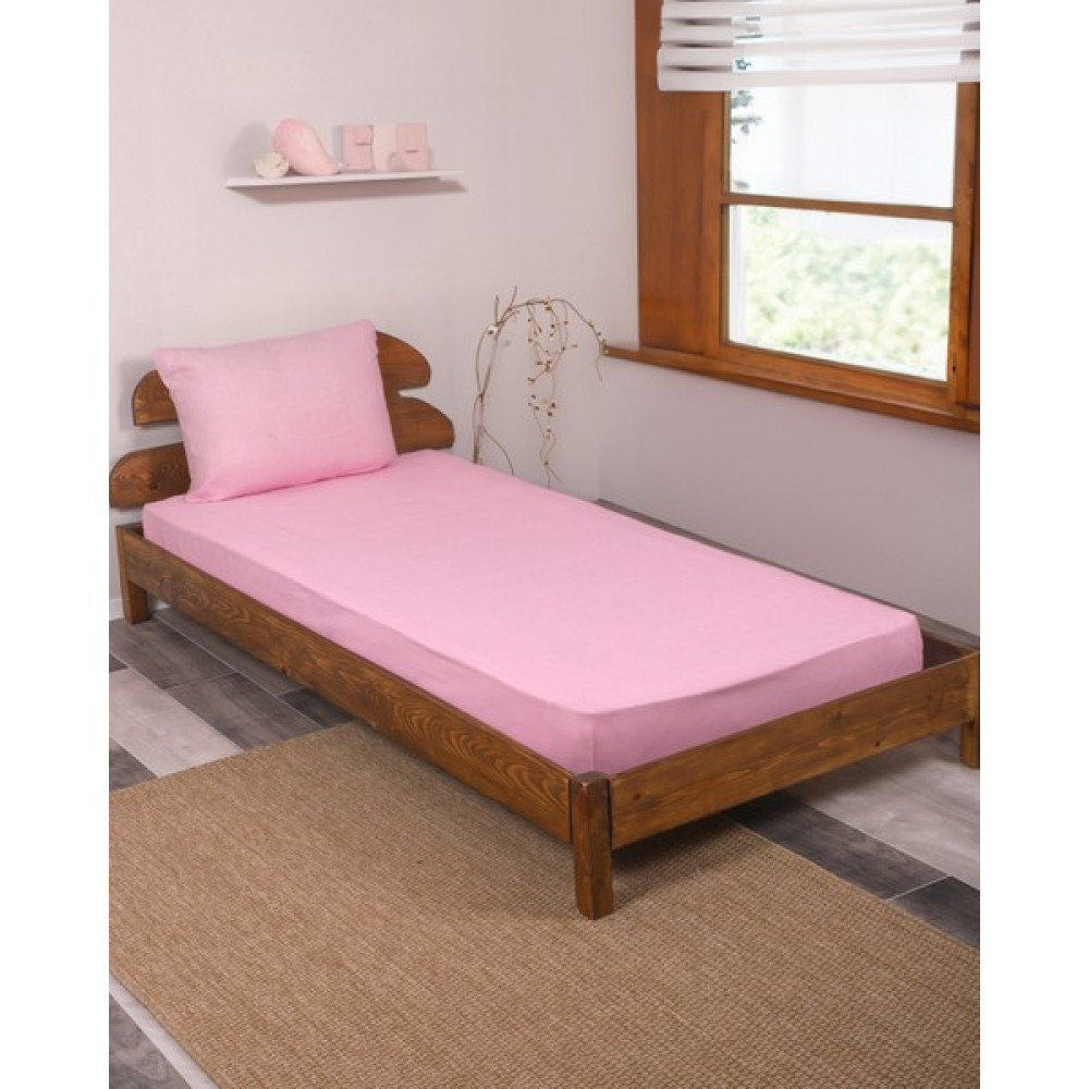 Enessa Tek Kişilik Lastikli Çarşaf Takımı 100×200 Pembe - 100 x 200 Çarşaf Fiyatı