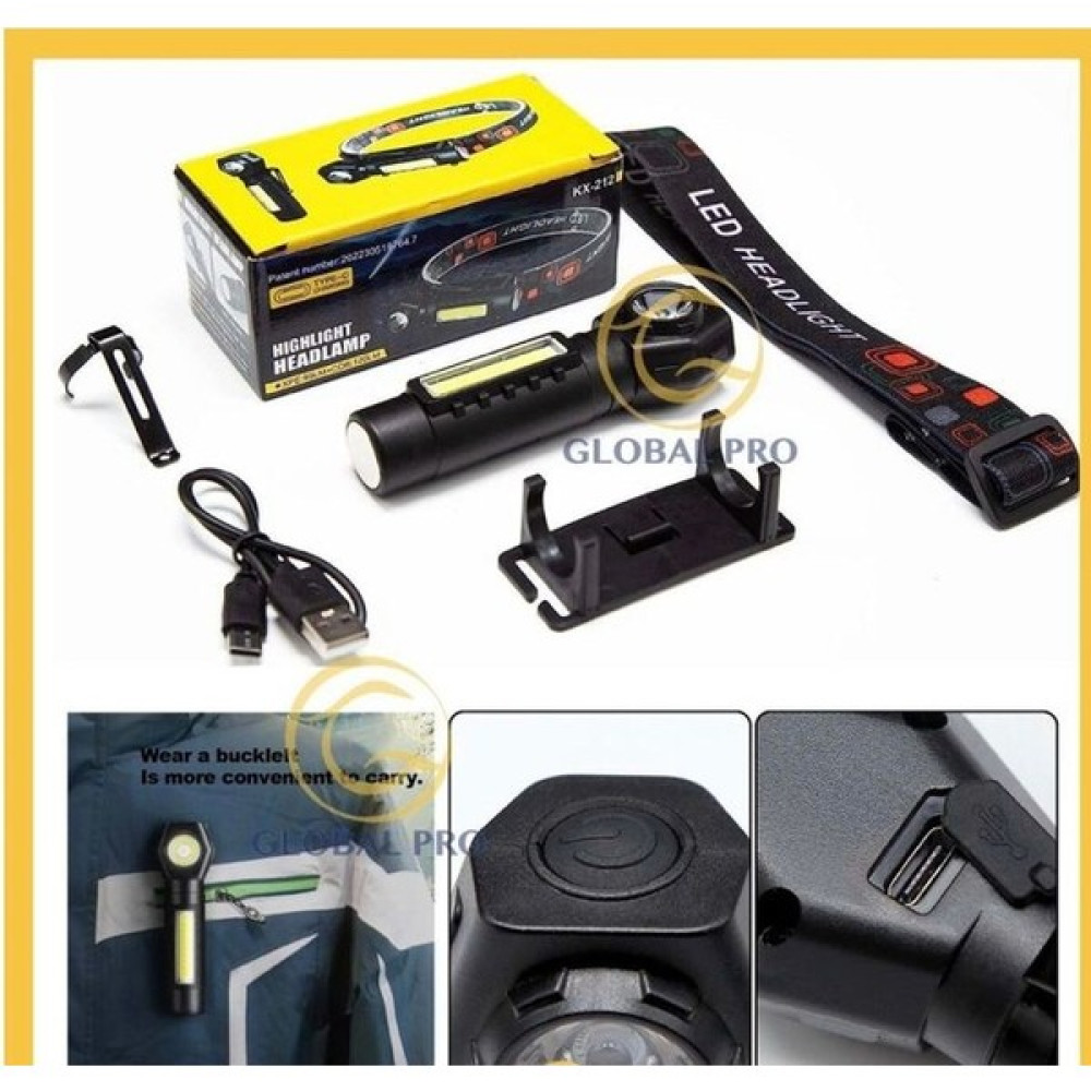 Enfago ENFAGO-XPE-95LM+COB-120LM Hıghlıght Headlamp Kafa Lambası Kafa Feneri Fiyatı