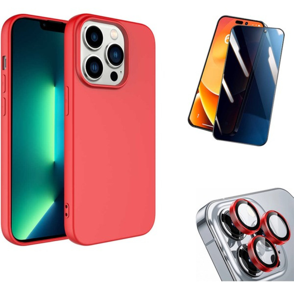 Enfein Iphone 11 Pro Için Kılıf Hayalet Kırılmaz Cam ve Lens Koruyucu Hediyeli Khl1 Kırmızı Cep Telefonu Kılıfı Fiyatı