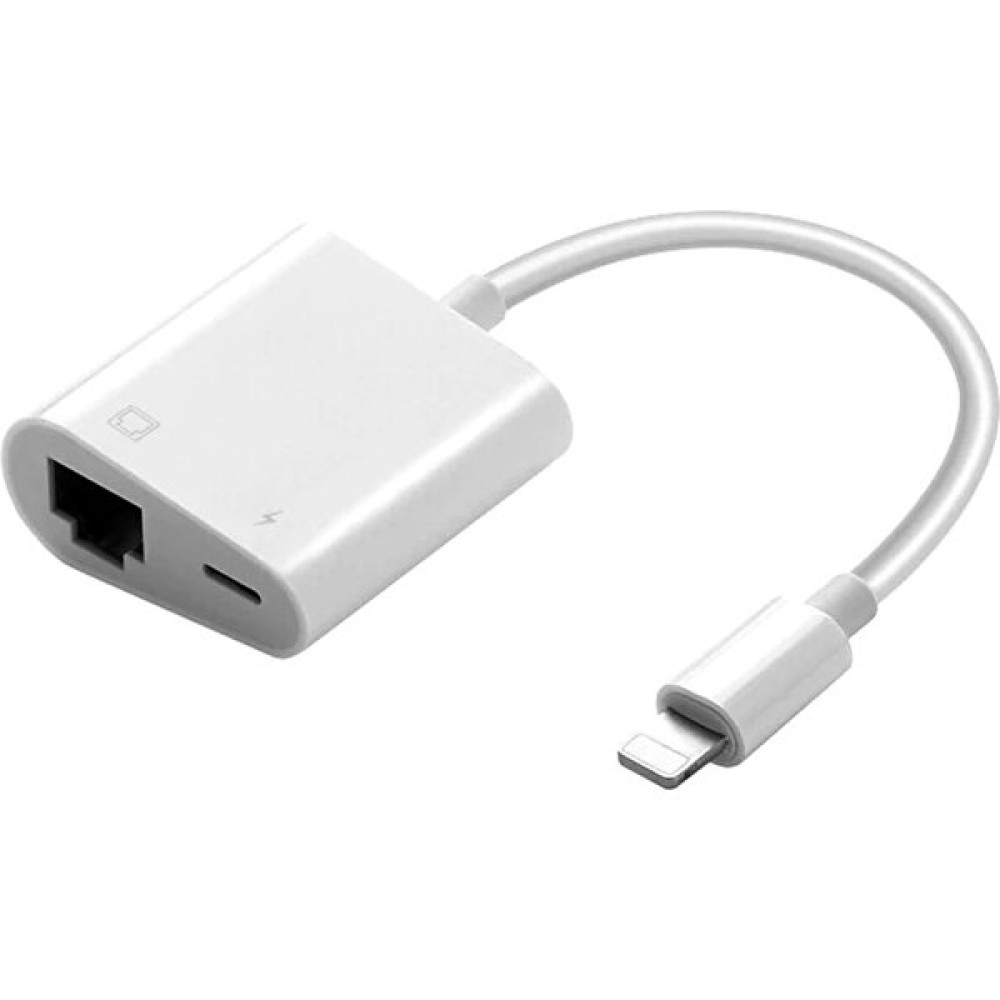 Enfein Iphone Ipad Ile Uyumlu 2in1 Lightning To Ethernet Dönüştürücü Adaptör (Beyaz) Bilgisayar Çevirici ve Adaptörü Fiyatı