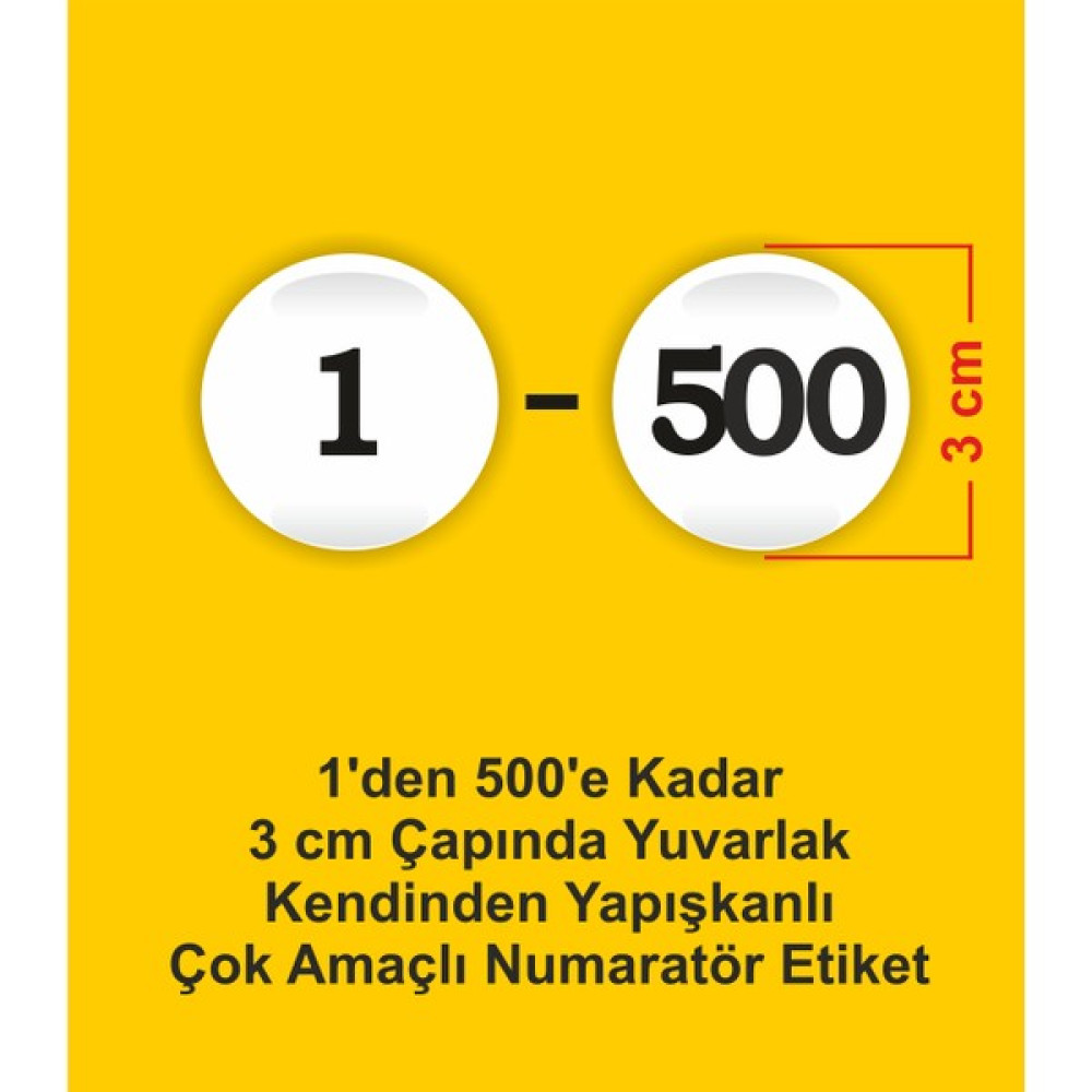 Engin 1-500 Genel Amaçlı Numara Etiketi Yapı Kimyasalları & Yapıştırıcılar Fiyatı