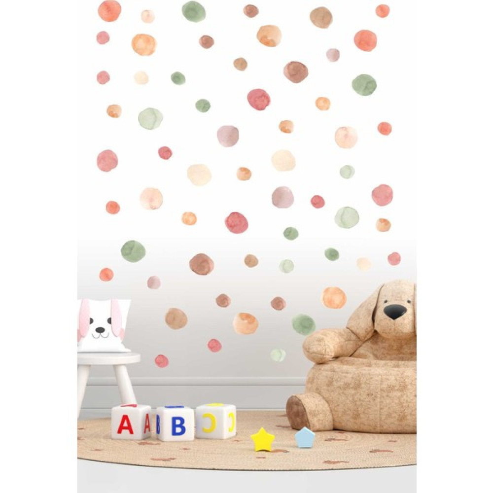 Engin 5-3 cm Renkli Nature Suluboya Puantiye Seti 102 Adet Duvar Stickerı Fiyatı