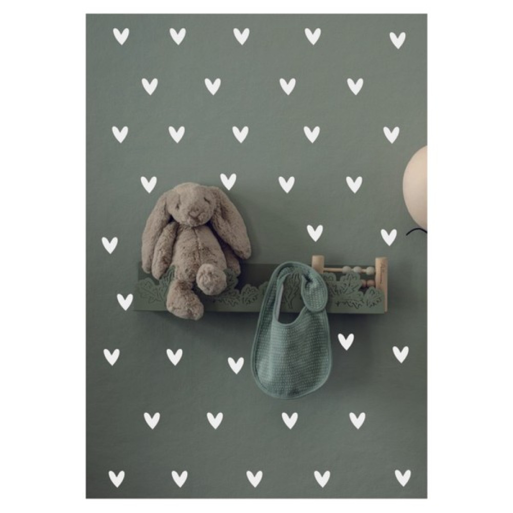 Engin Beyaz Şirin Kalp Çocuk Odası Sticker 104 Adet Duvar Stickerı Fiyatı
