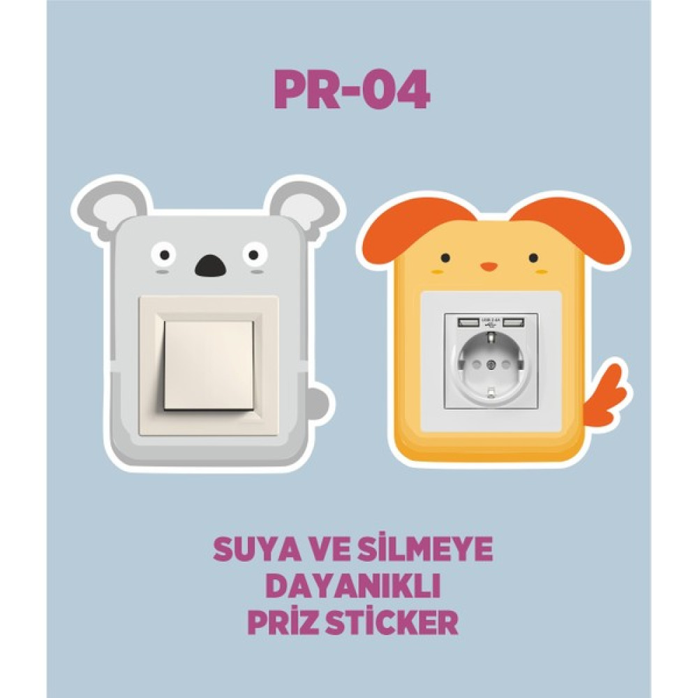 Engin Çocuk Odası Duvar Priz Anahtar Sticker Seti - 10 x 13 cm - Kırmızı Duvar Stickerı Fiyatı