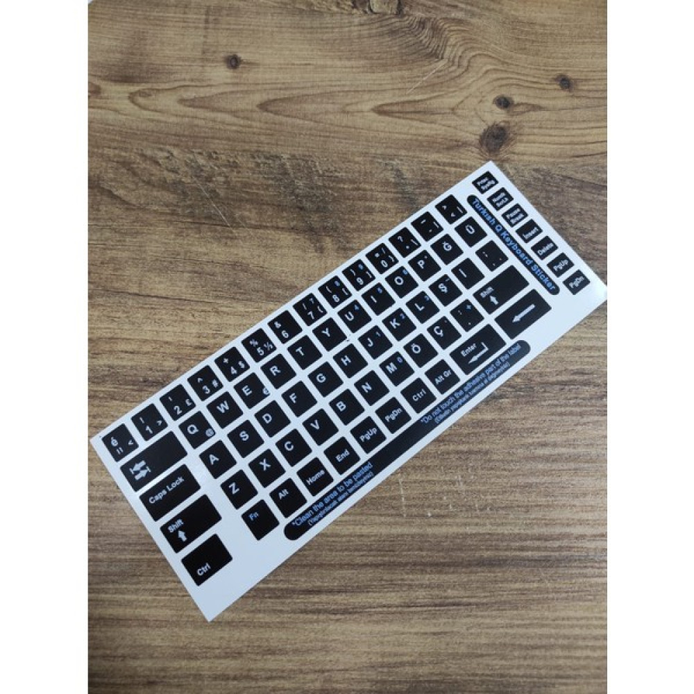 Engin Türkçe Q Klavye Etiketi Laptop Pc Sticker Siyah Yapı Kimyasalları & Yapıştırıcılar Fiyatı